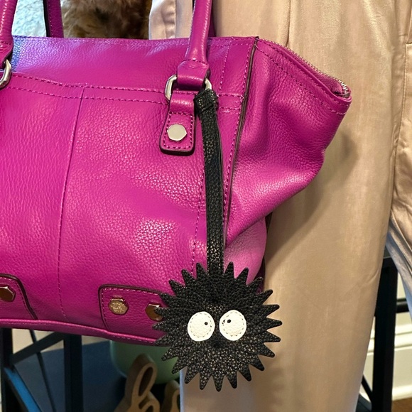✨Brand New✨ Soot Sprite Vegan Leather DBL Sided Bag Charm - Picture 1 of 5